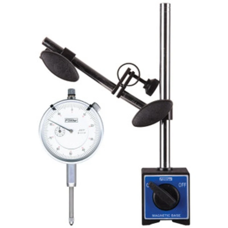 Fowler Travel Indicator Combo, White Face w/ Mag Base - FVF-300